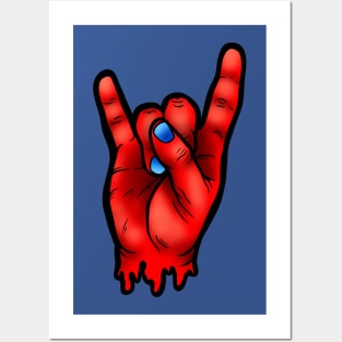 Rock Hand Posters and Art